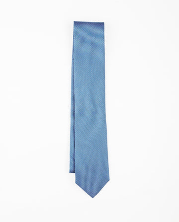 Corbata 100% Seda en Azul Oscuro